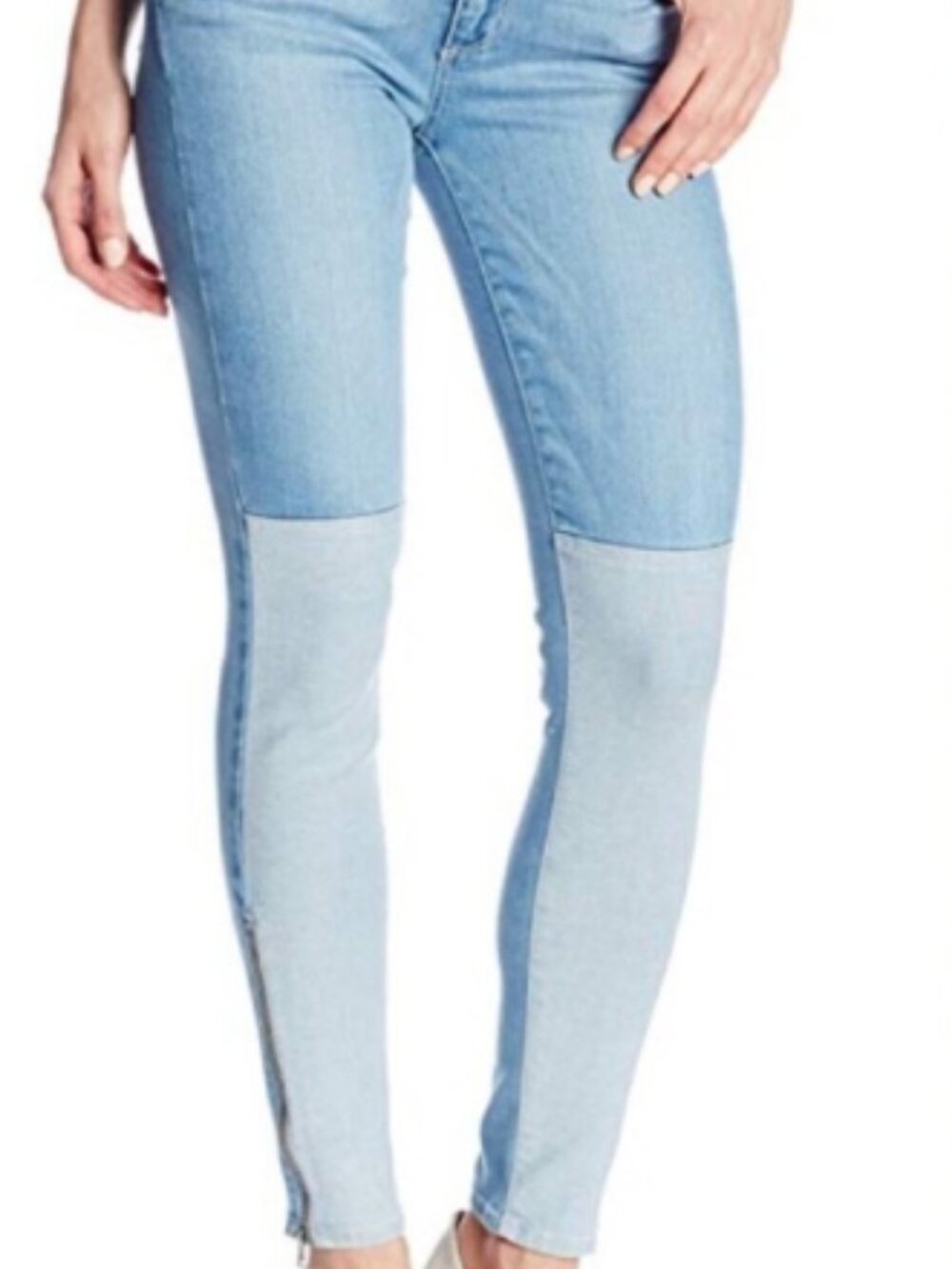 PAIGE Cara Zip Ankle Skinny Jeans in Runaway Wash - Size 25